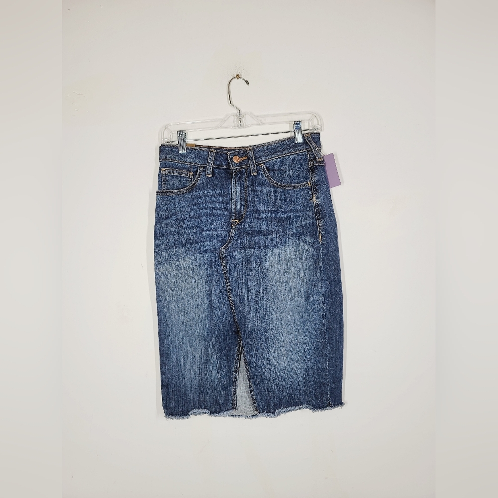 ARIAT Classic Blue Denim Skirt, Size 28R